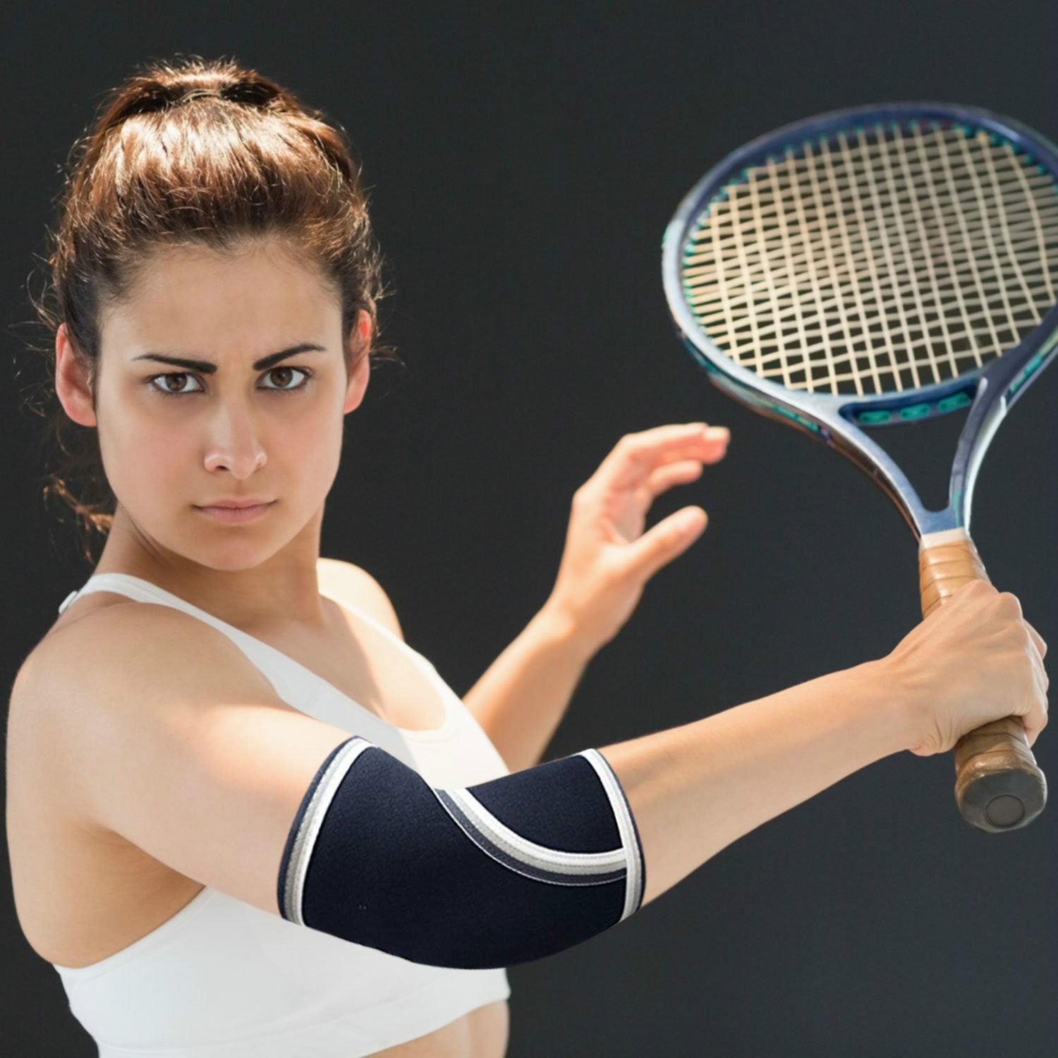 Coderas deportivas profesionales para levantamiento de pesas, resistentes al desgaste, para Tenis, Paddle, Golf, con protección anticolisión que cubre completamente los huesos del codo