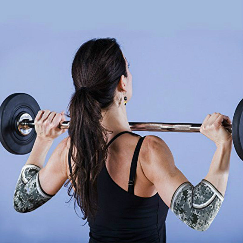 Coderas deportivas profesionales para levantamiento de pesas, resistentes al desgaste, para Tenis, Paddle, Golf, con protección anticolisión que cubre completamente los huesos del codo