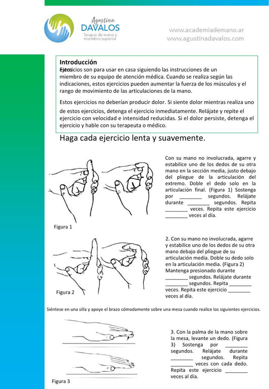 Protocolo activo de dedos