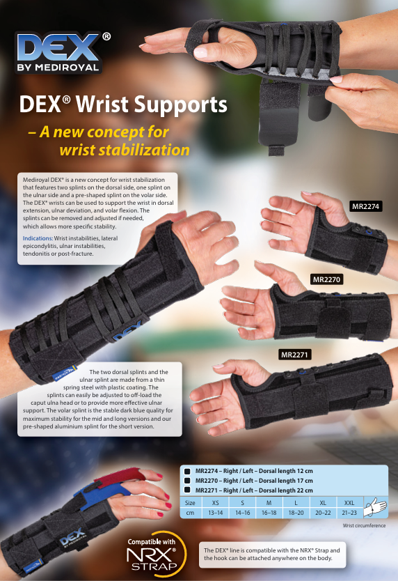 Soportes para la estabilizacion de muñeca